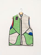 The Ladhiya Quilted Patchwork Kantha Vest
