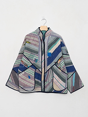 The Ladhiya Quilted Patchwork Kantha Jacket