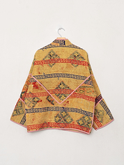 The Ladhiya Quilted Patchwork Kantha Jacket