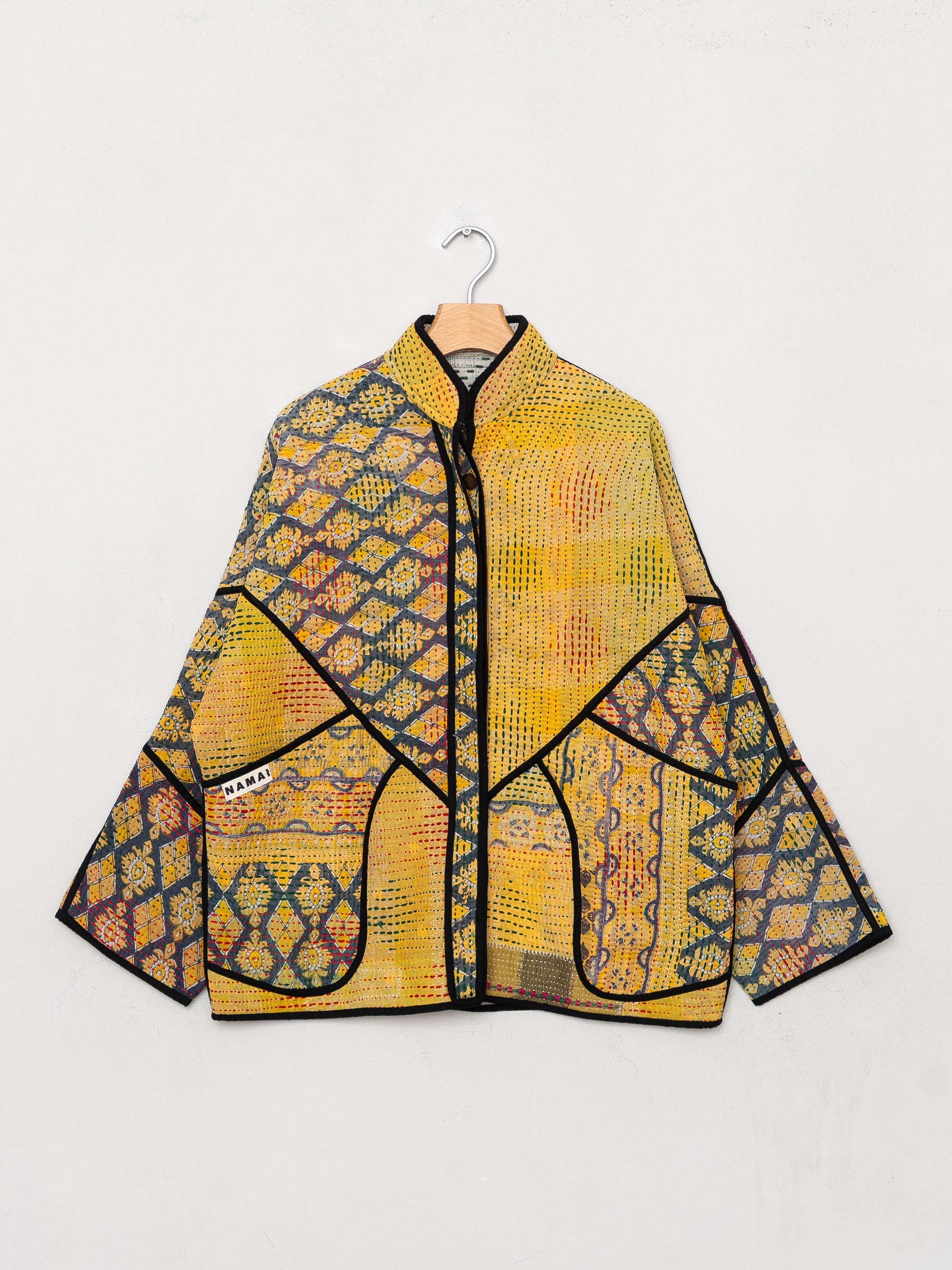 The Ladhiya Quilted Patchwork Kantha Jacket