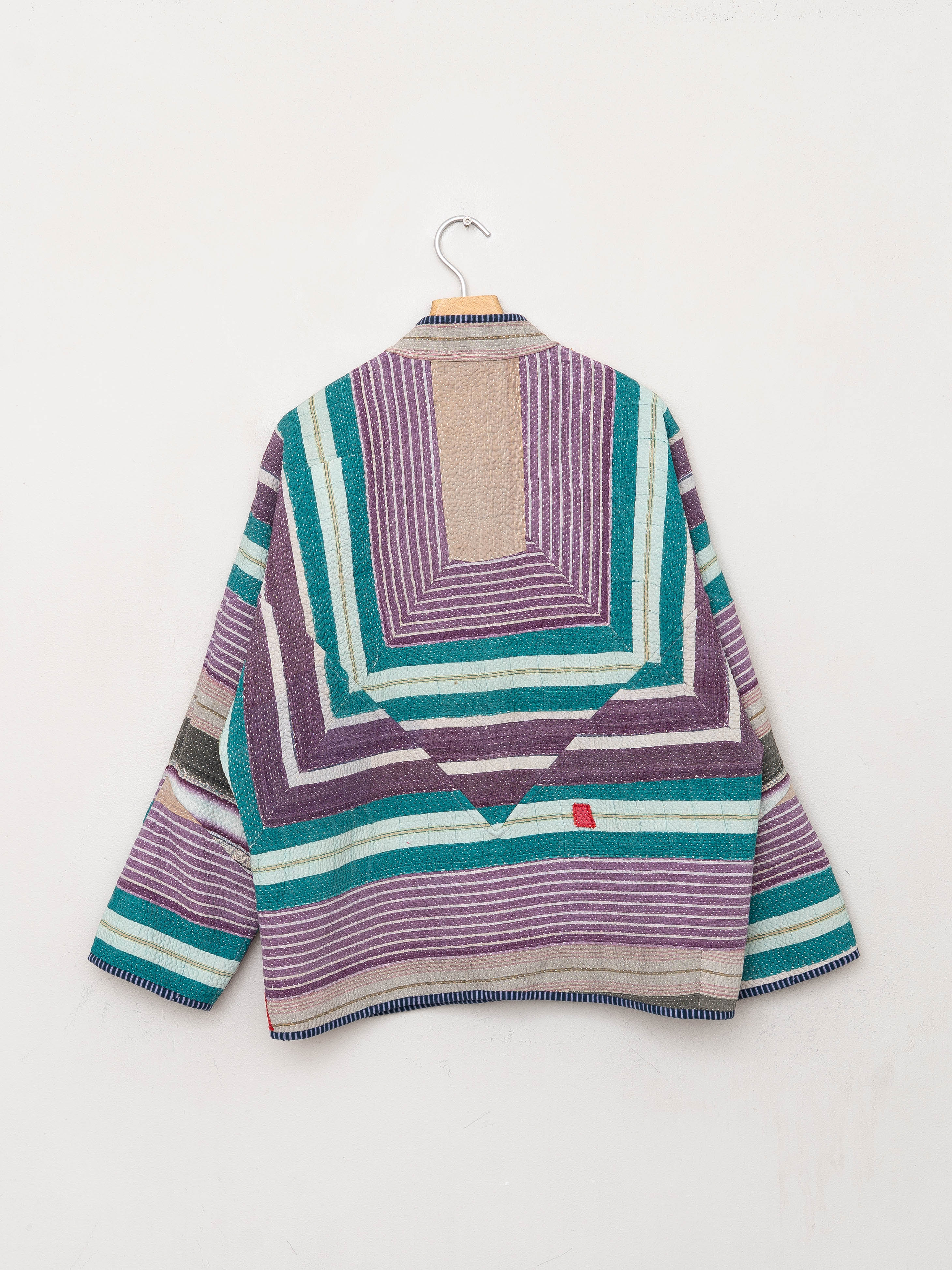 The Ladhiya Quilted Patchwork Kantha Jacket