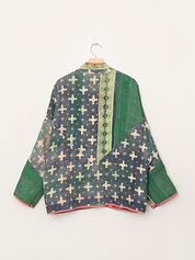 The Ladhiya Quilted Patchwork Kantha Jacket