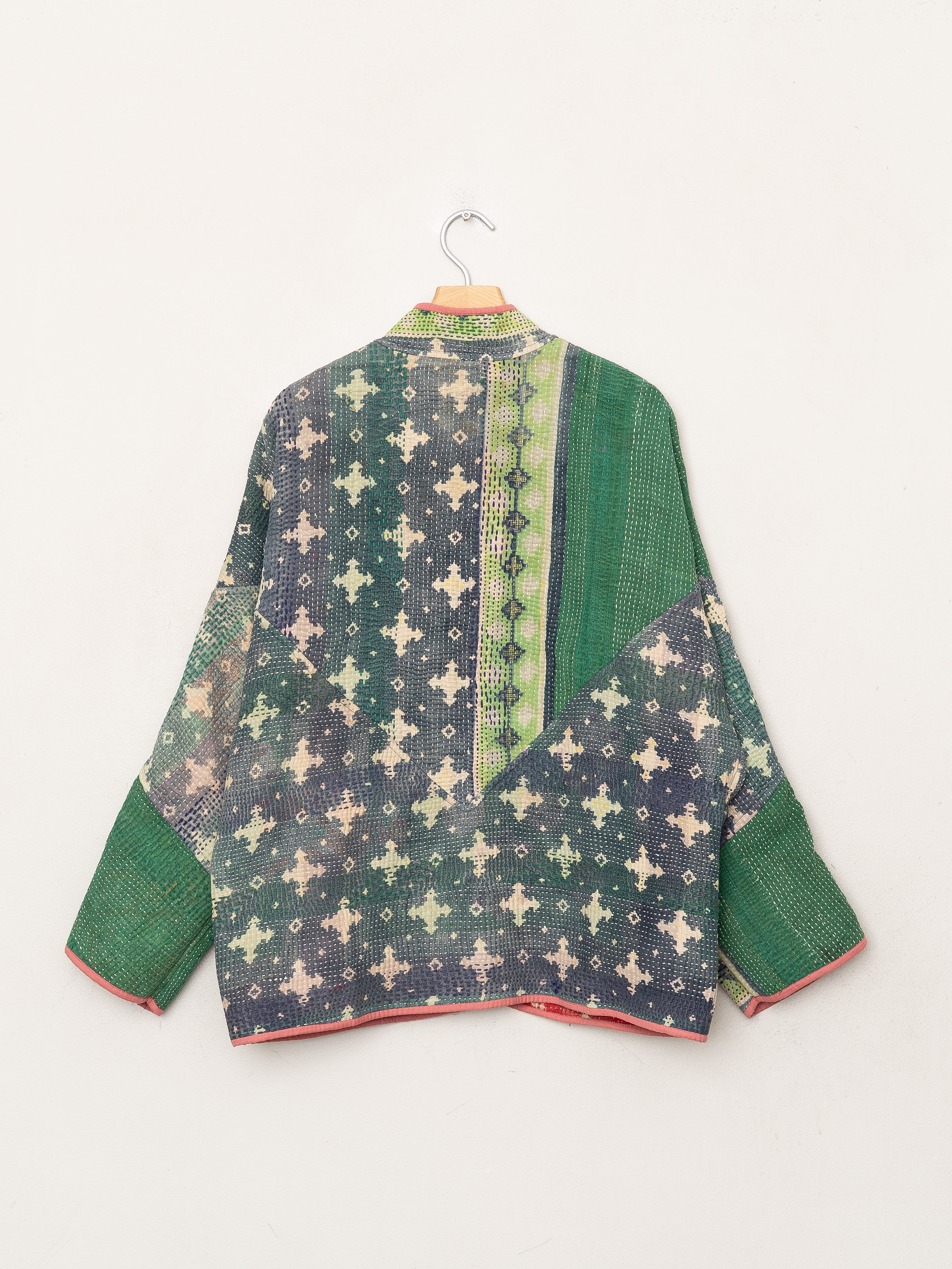The Ladhiya Quilted Patchwork Kantha Jacket