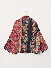 The Ladhiya Quilted Patchwork Kantha Jacket