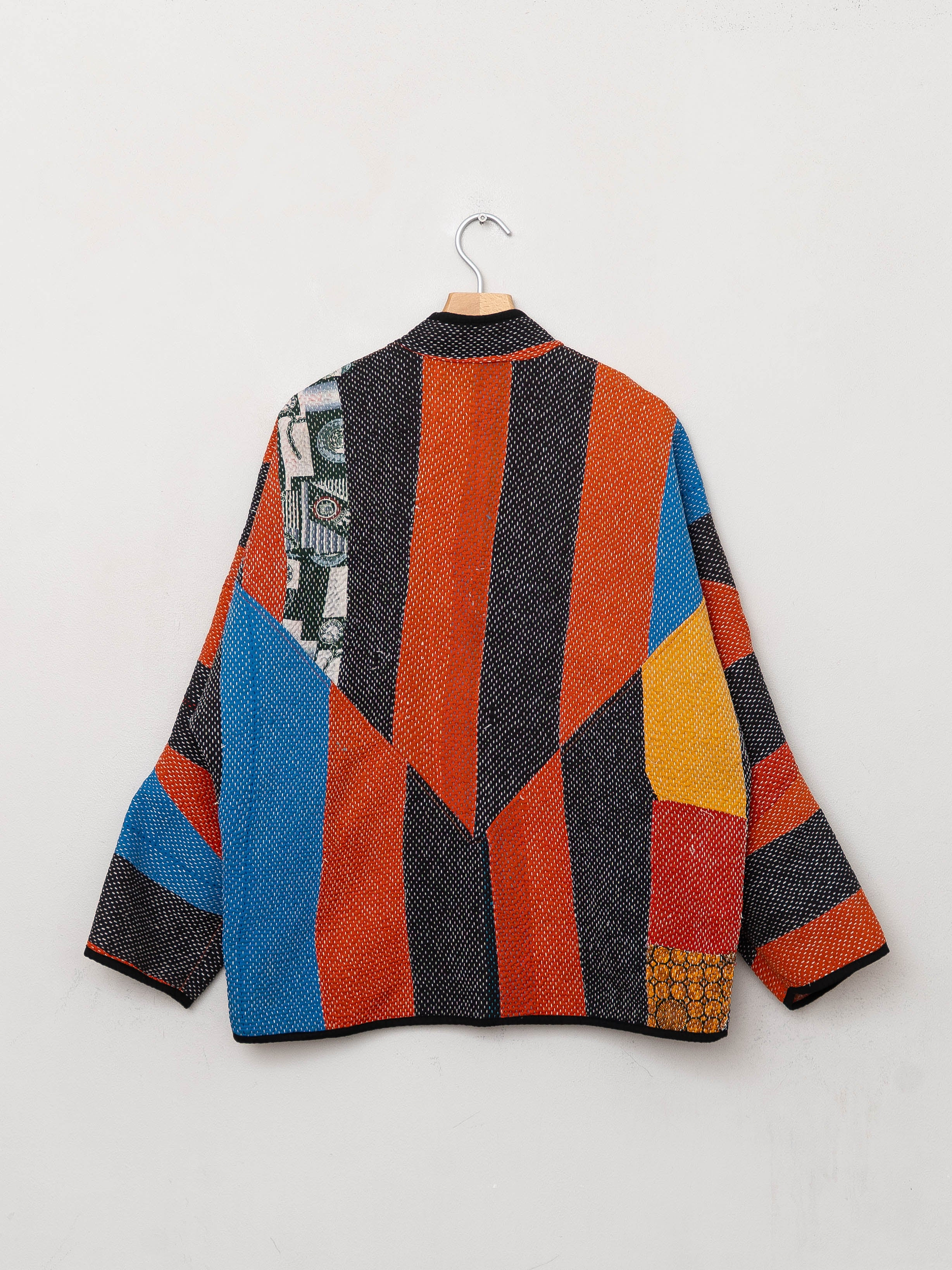 The Ladhiya Quilted Patchwork Kantha Jacket