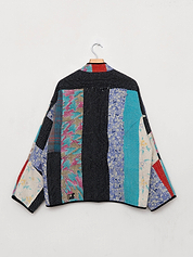The Ladhiya Quilted Patchwork Kantha Jacket