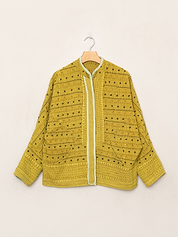 The Ladhiya Petite Quilted Patchwork Kantha Jacket