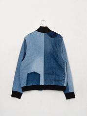 The Veda Denim Bomber Jacket - Large