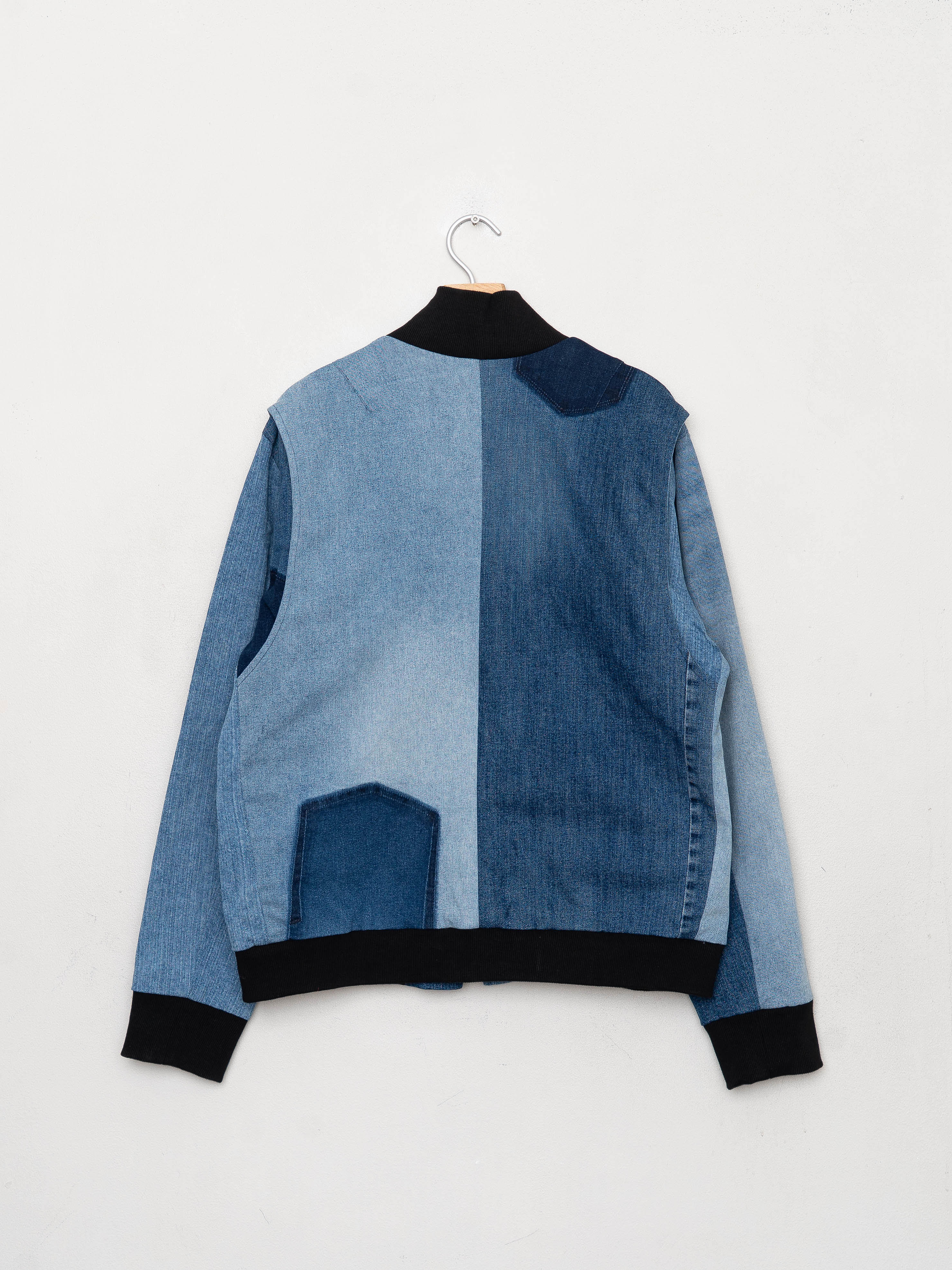 The Veda Denim Bomber Jacket - Large