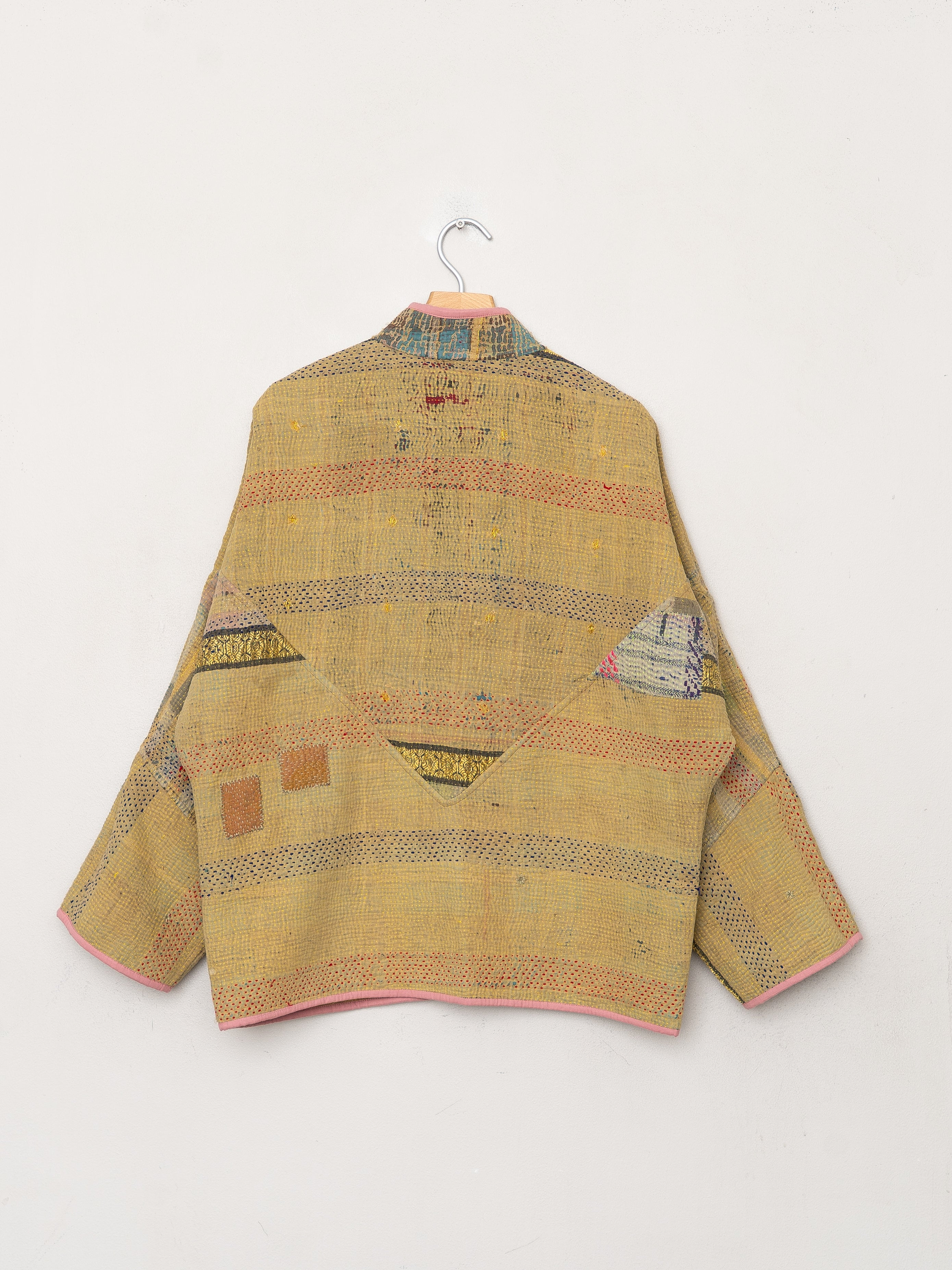 The Ladhiya Quilted Patchwork Kantha Jacket