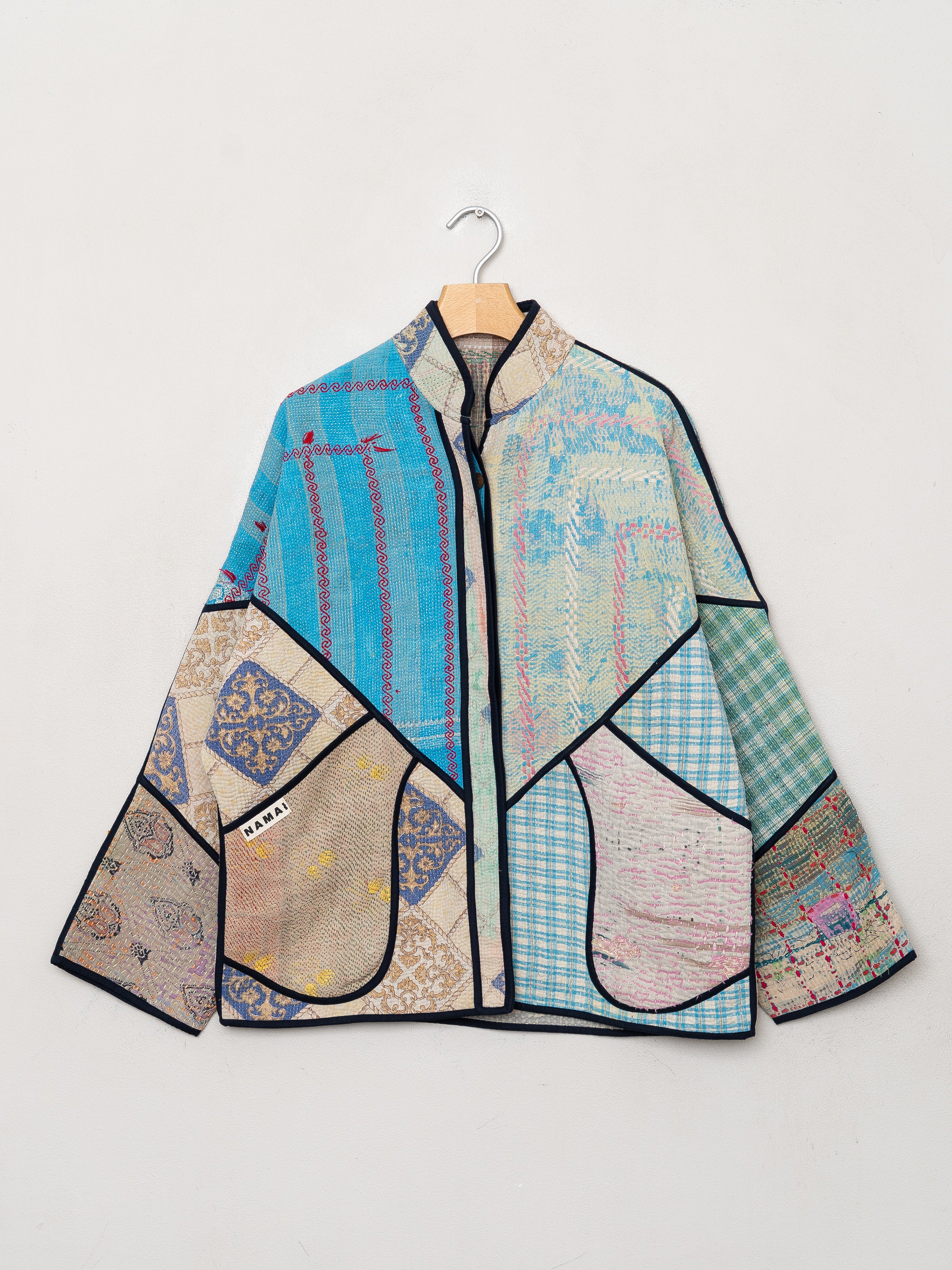 The Ladhiya Quilted Patchwork Kantha Jacket Wholesale