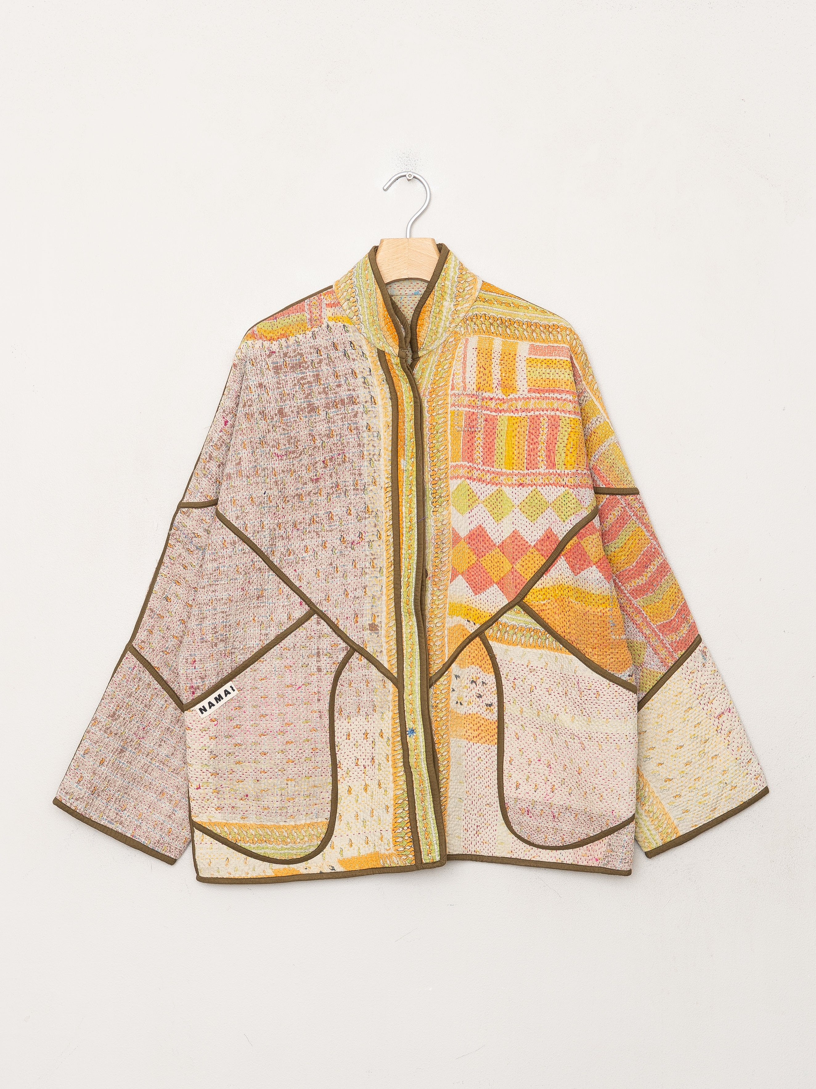 The Ladhiya Quilted Patchwork Kantha Jacket