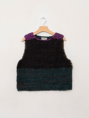 The Vishnu Knitted Vest - Small - Recycled Silk