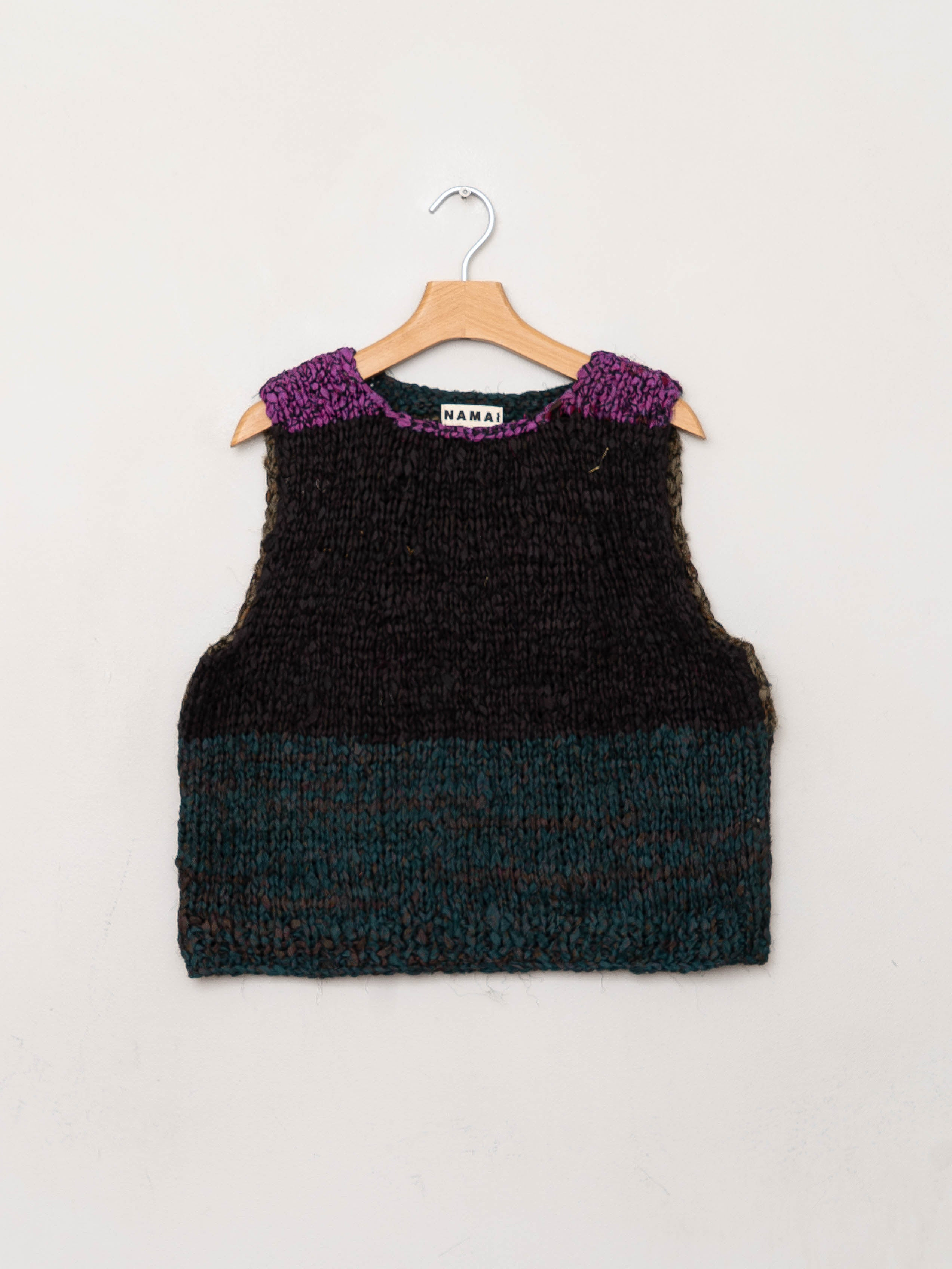 The Vishnu Knitted Vest - Small - Recycled Silk