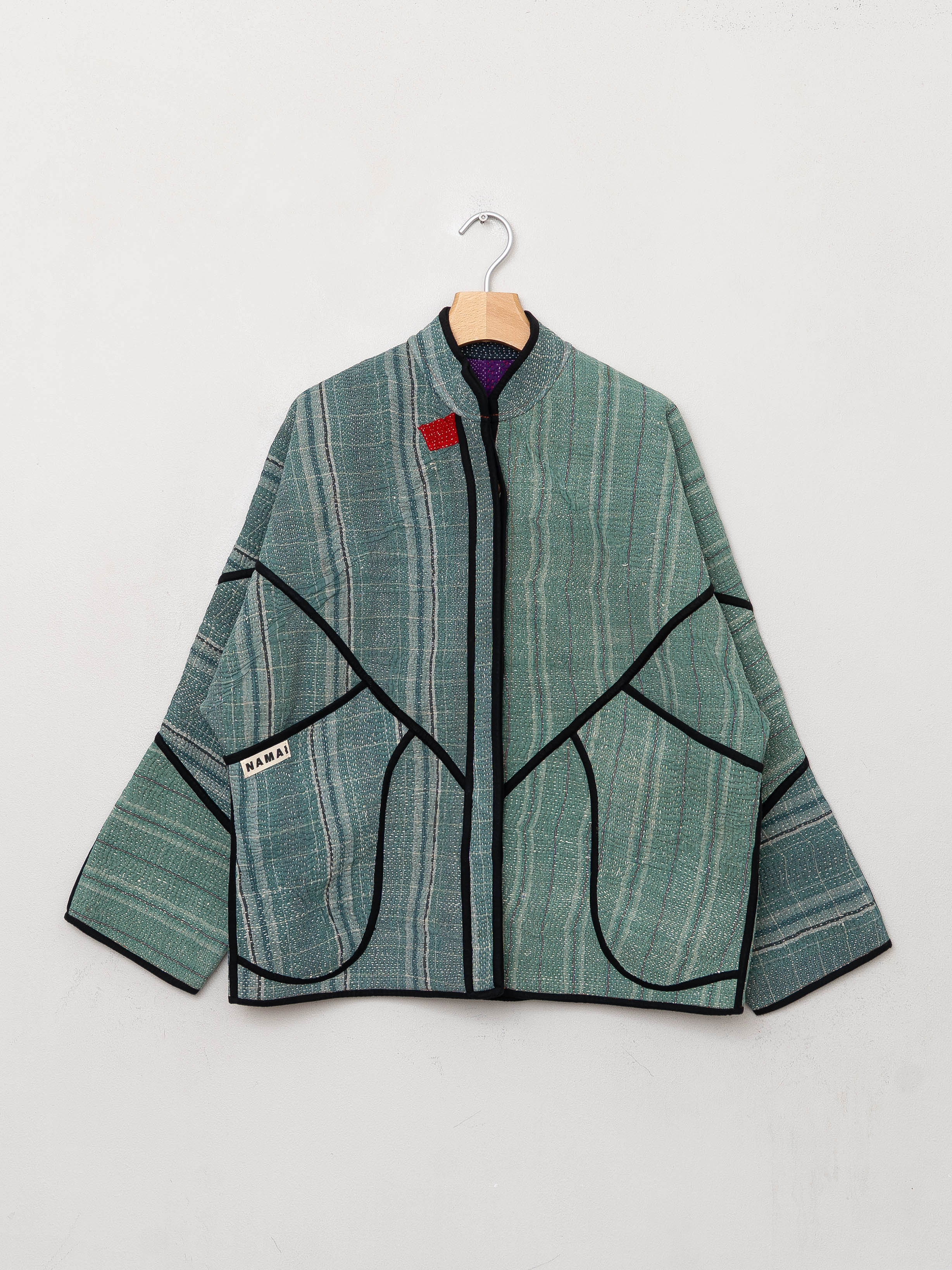 The Ladhiya Quilted Patchwork Kantha Jacket
