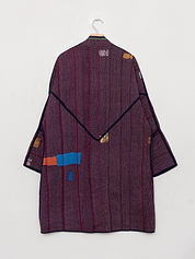 The Sai Quilted Patchwork Kantha Coat