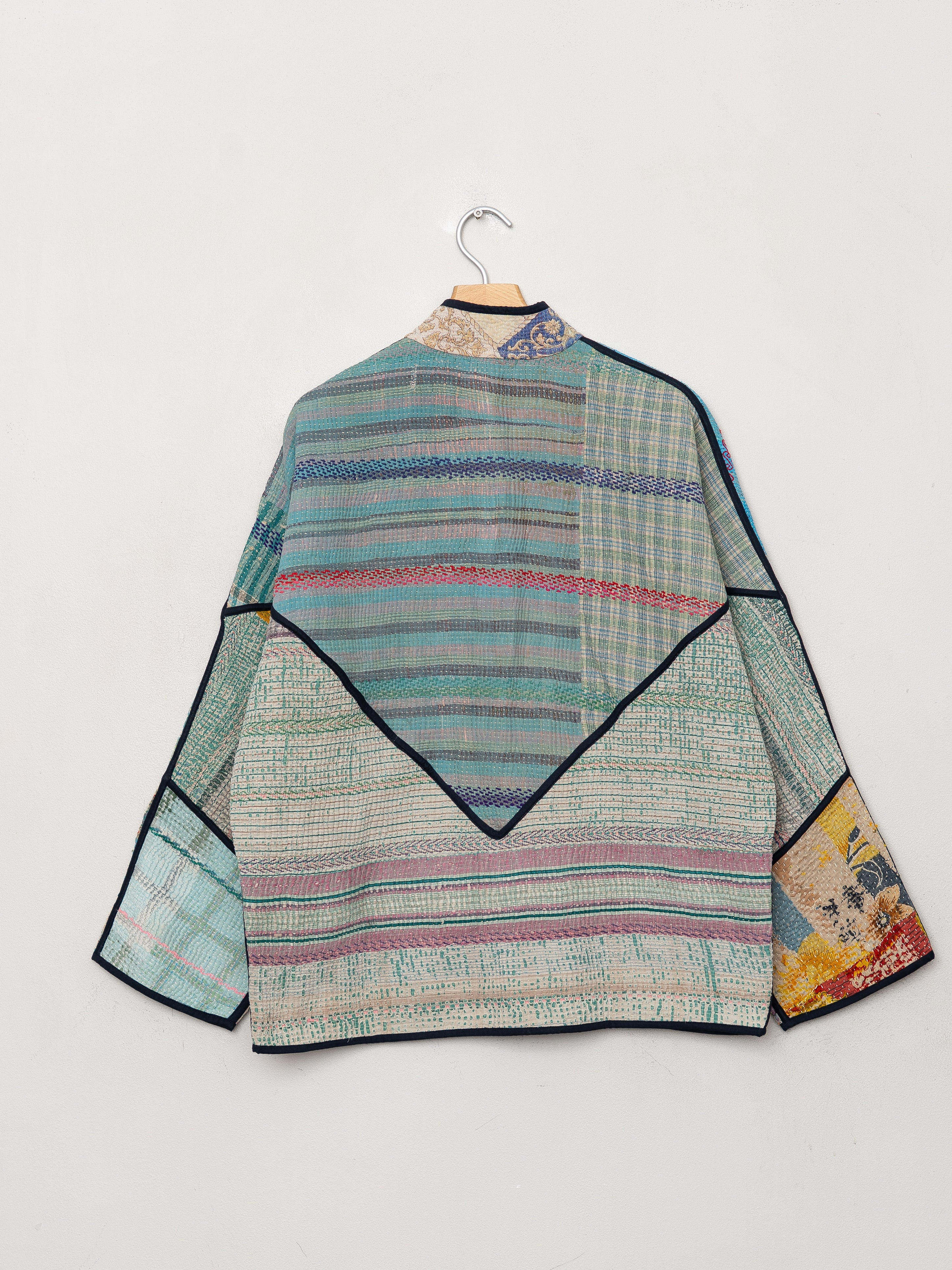 The Ladhiya Quilted Patchwork Kantha Jacket Wholesale