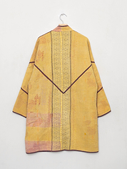 The Sai Quilted Patchwork Kantha Coat