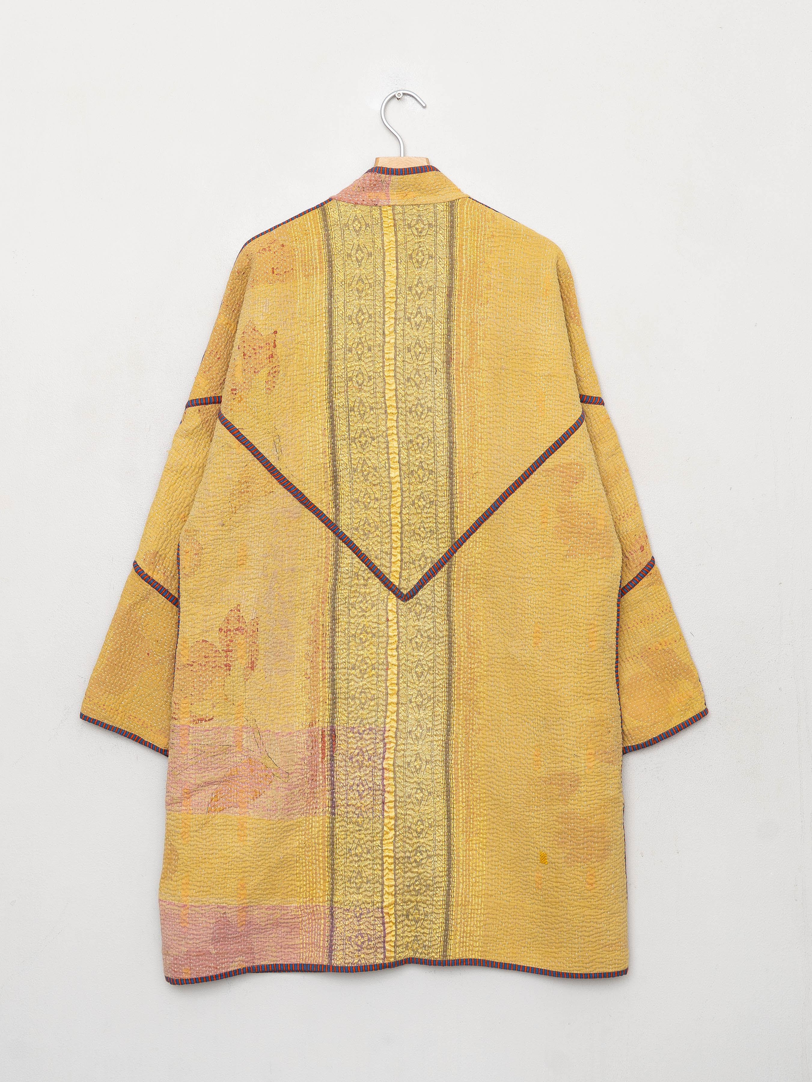 The Sai Quilted Patchwork Kantha Coat
