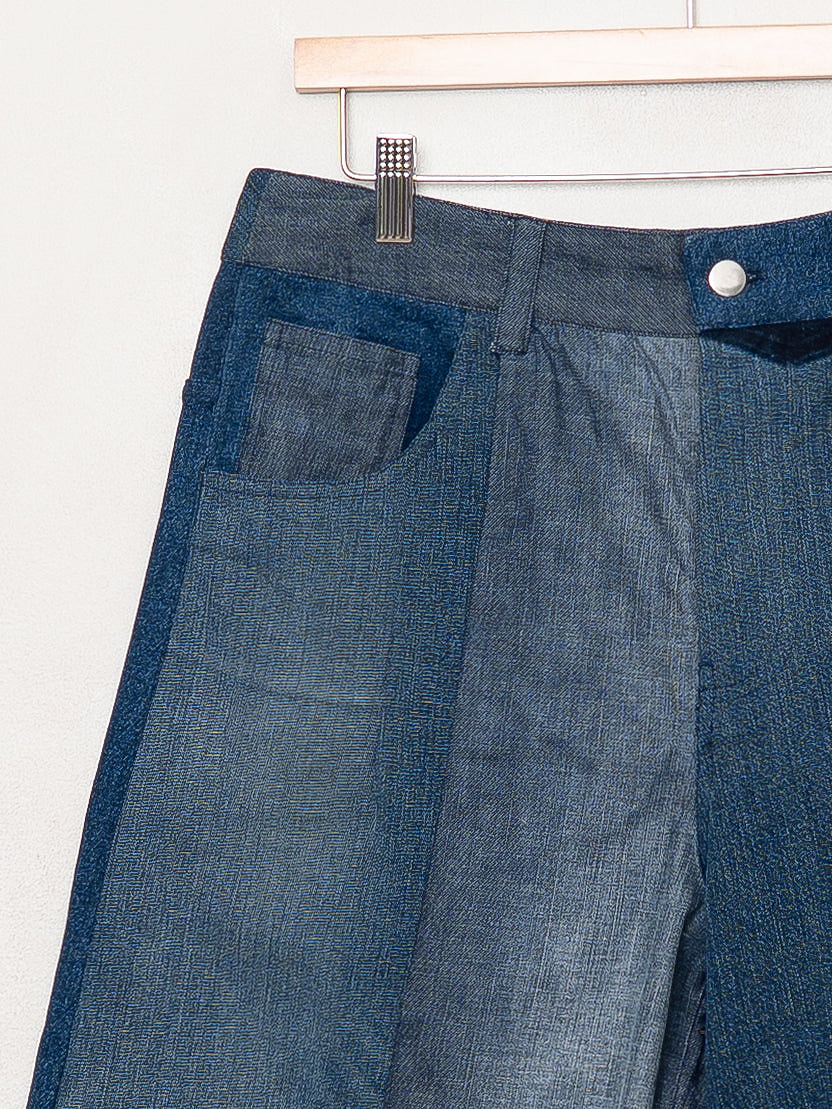 The Bindu Denim Bermuda Culotte Pant - Medium