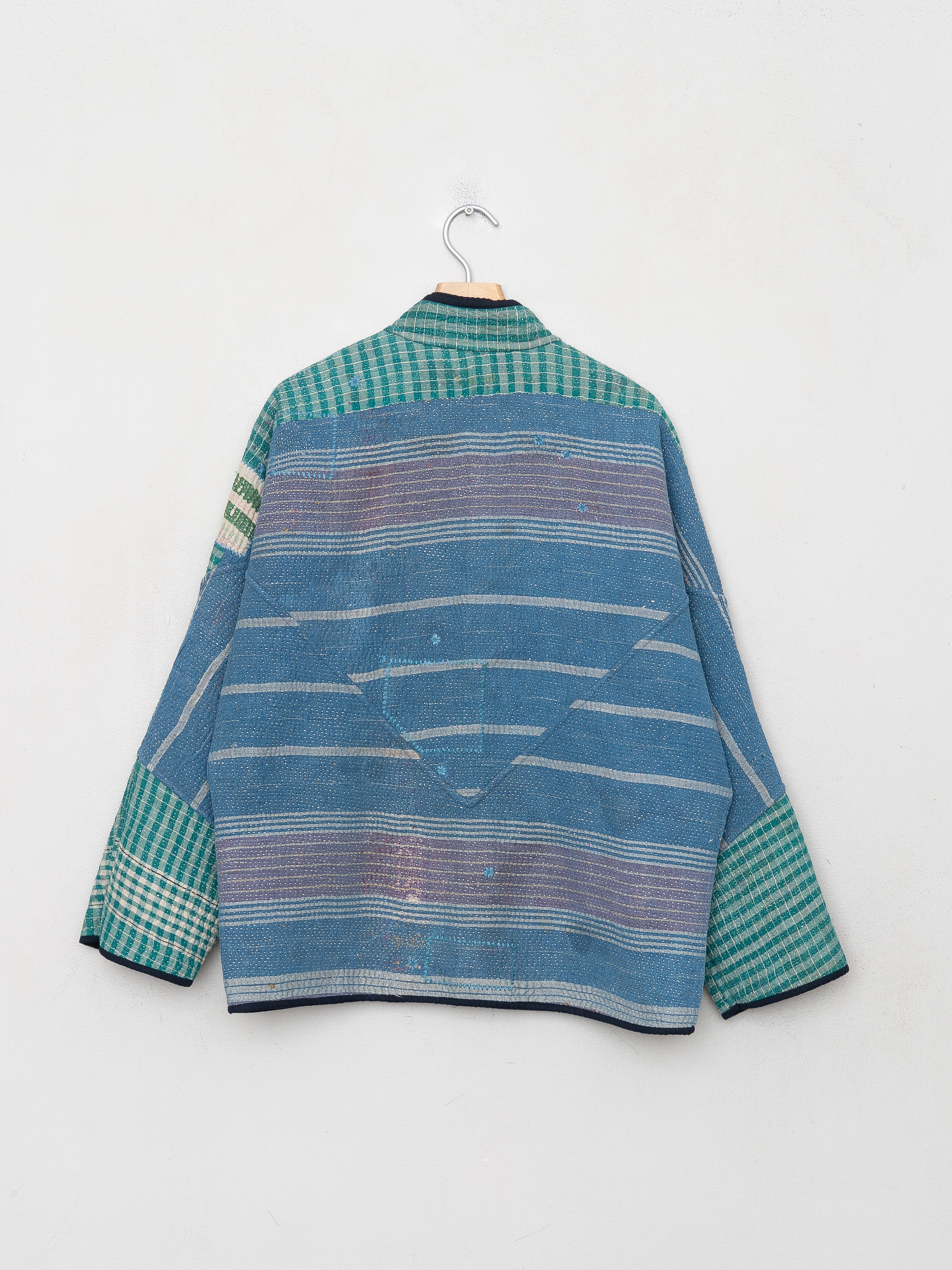 The Ladhiya Quilted Patchwork Kantha Jacket