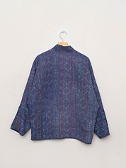 The Ladhiya Quilted Indigo Kantha Jacket