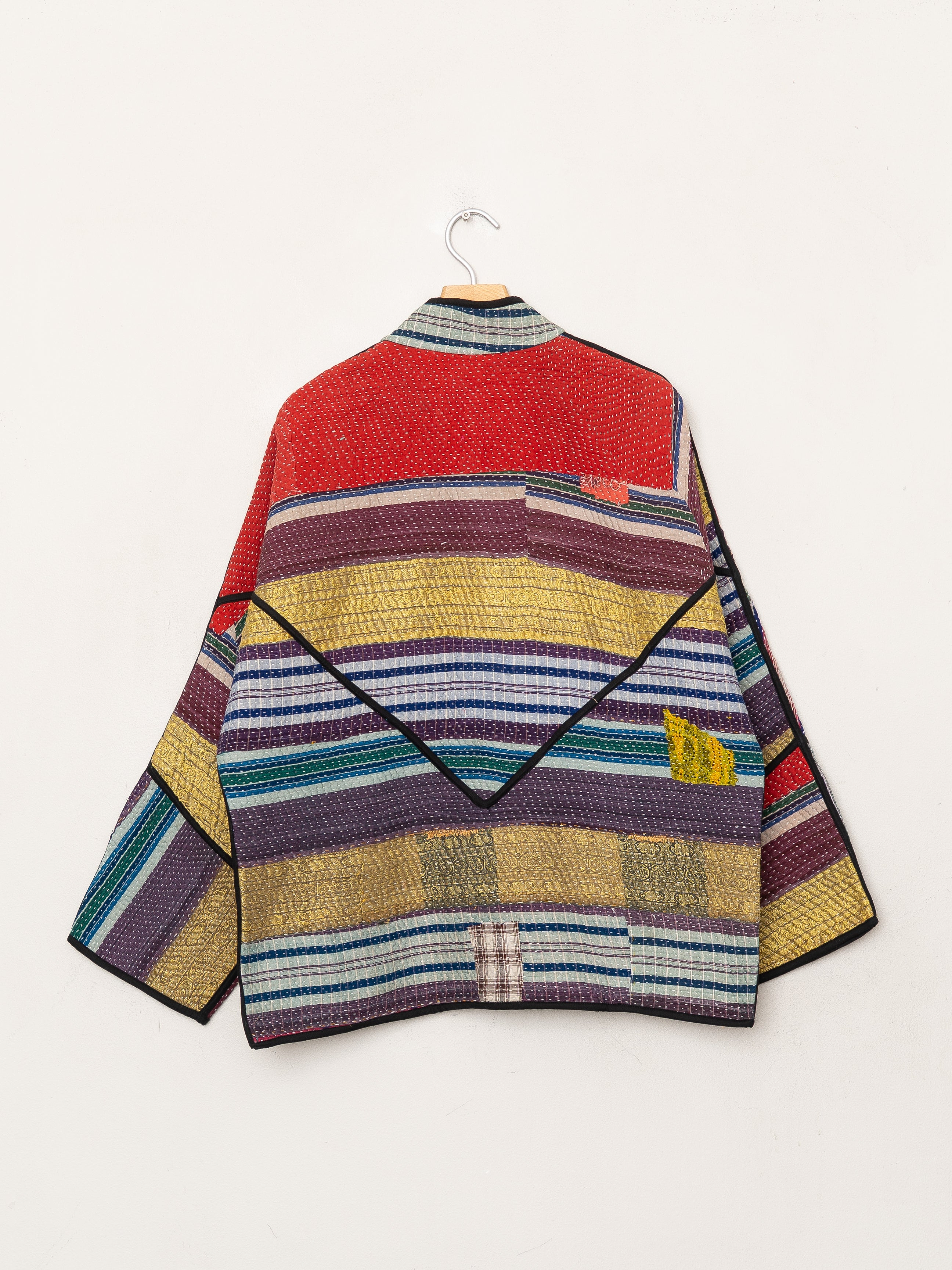 The Ladhiya Quilted Patchwork Kantha Jacket