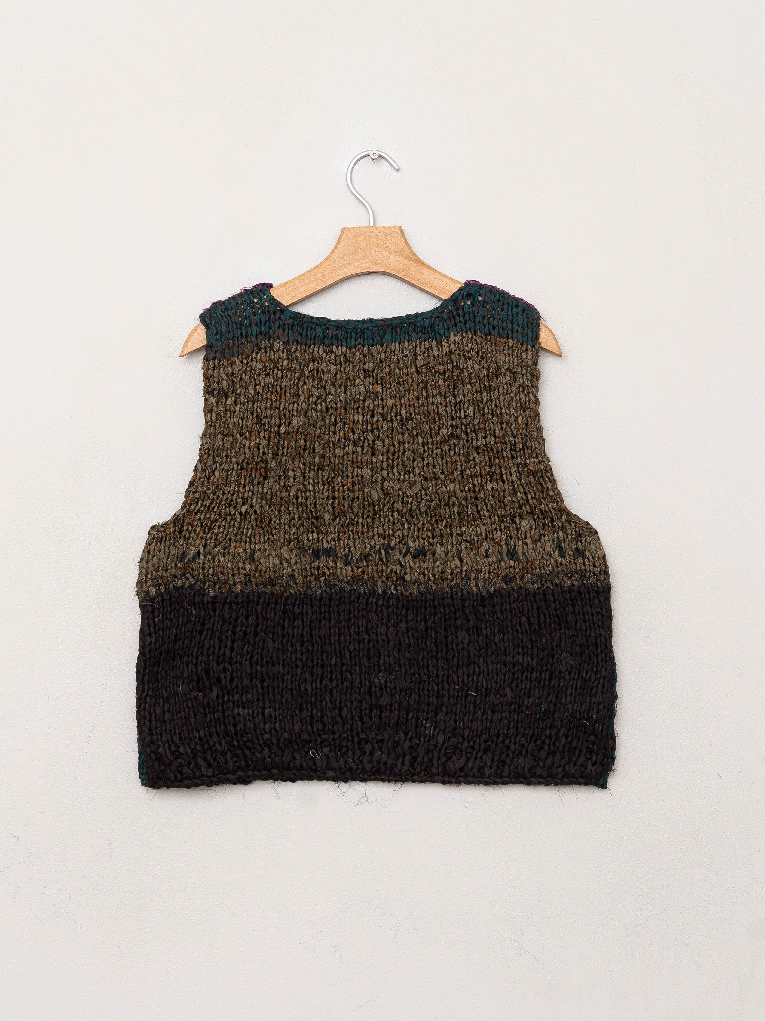 The Vishnu Knitted Vest - Small - Recycled Silk