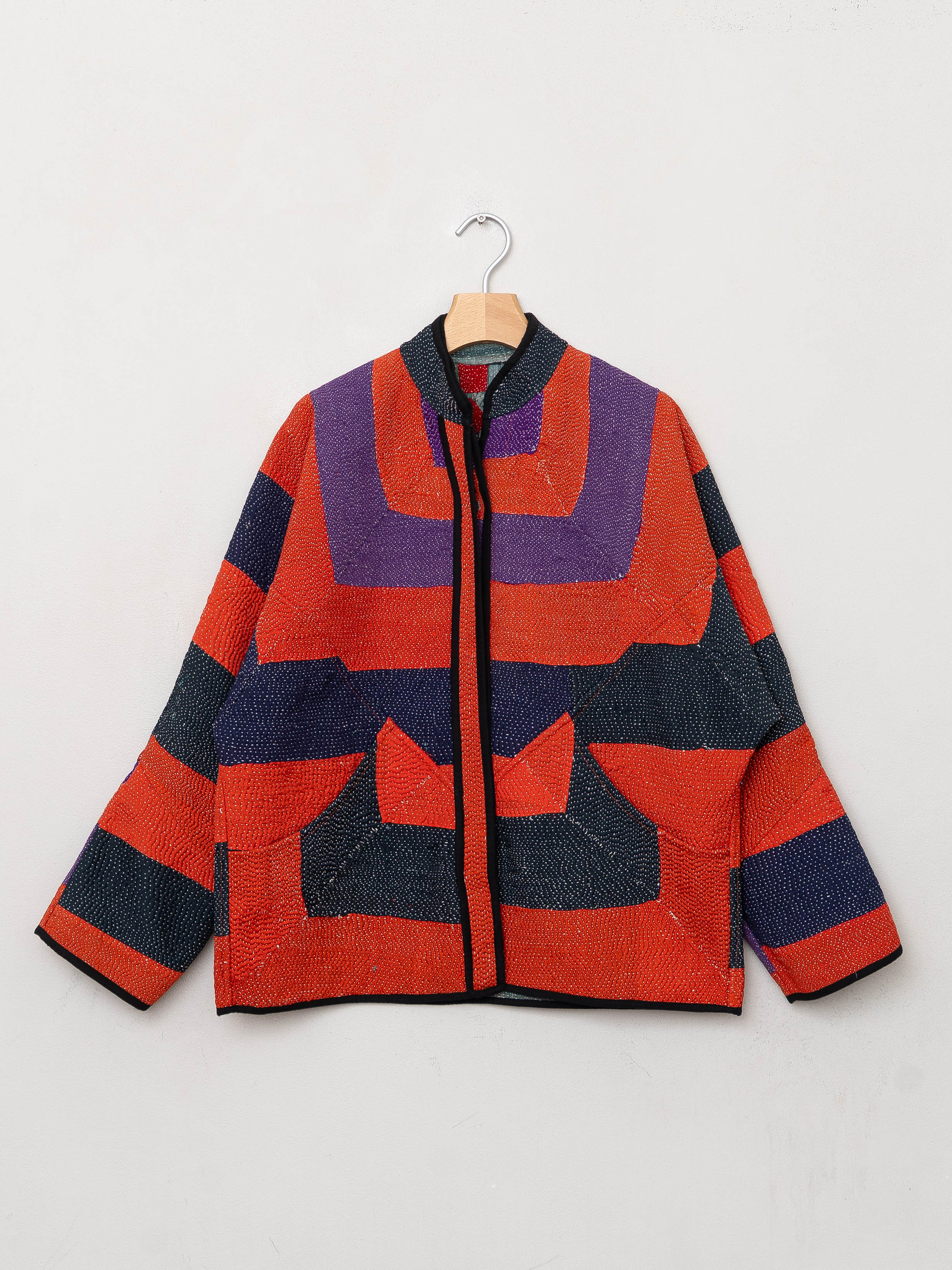 The Ladhiya Quilted Patchwork Kantha Jacket
