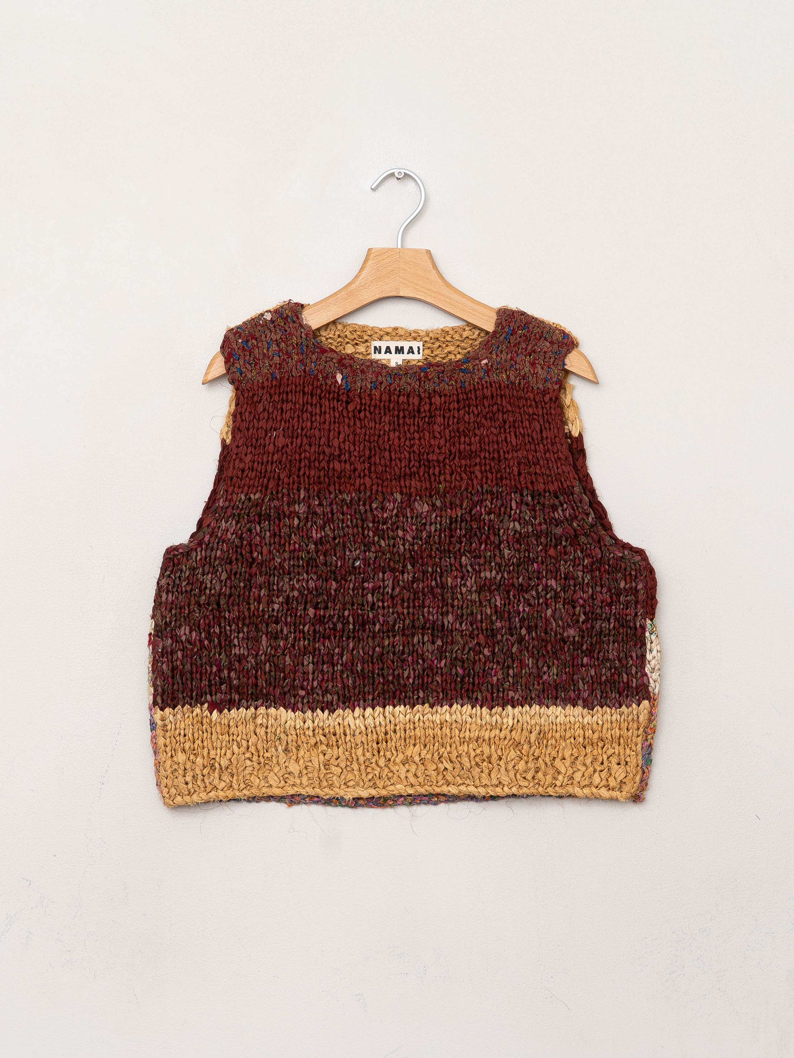 The Vishnu Knitted Vest - Small - Recycled Silk