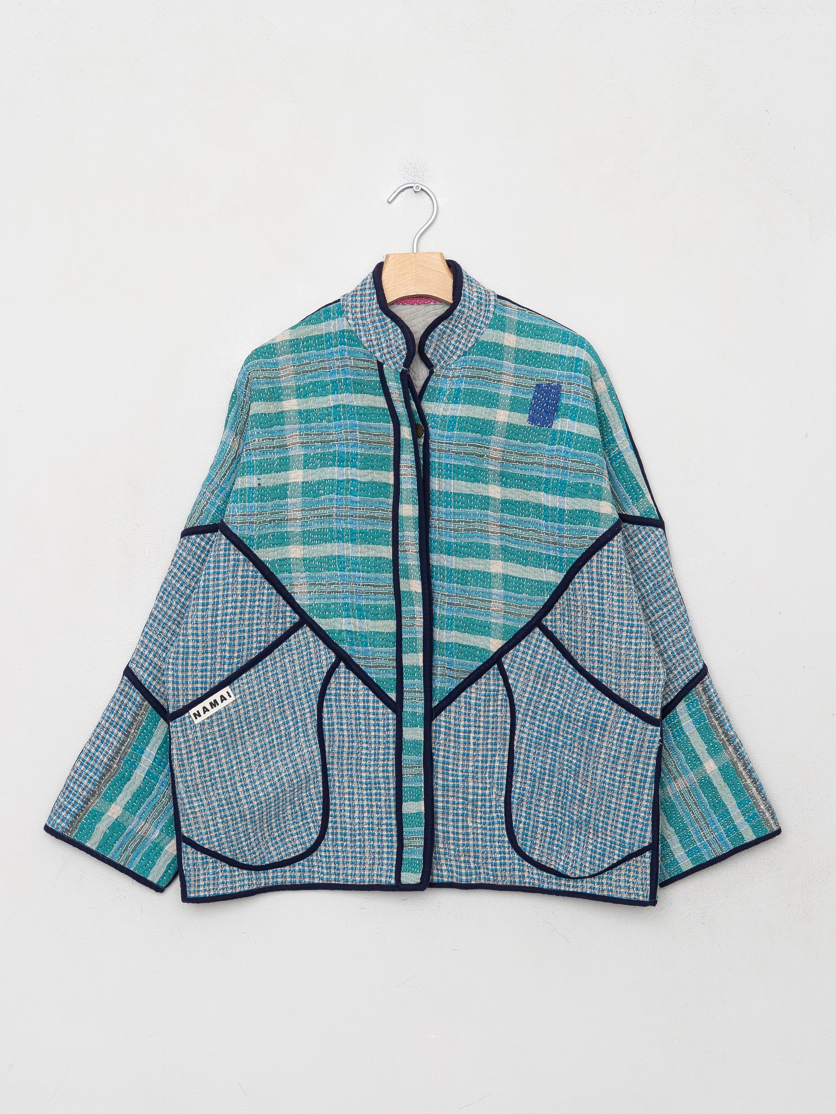 The Ladhiya Quilted Patchwork Kantha Jacket