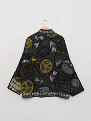 The Ladhiya Quilted Suzani Kantha Jacket