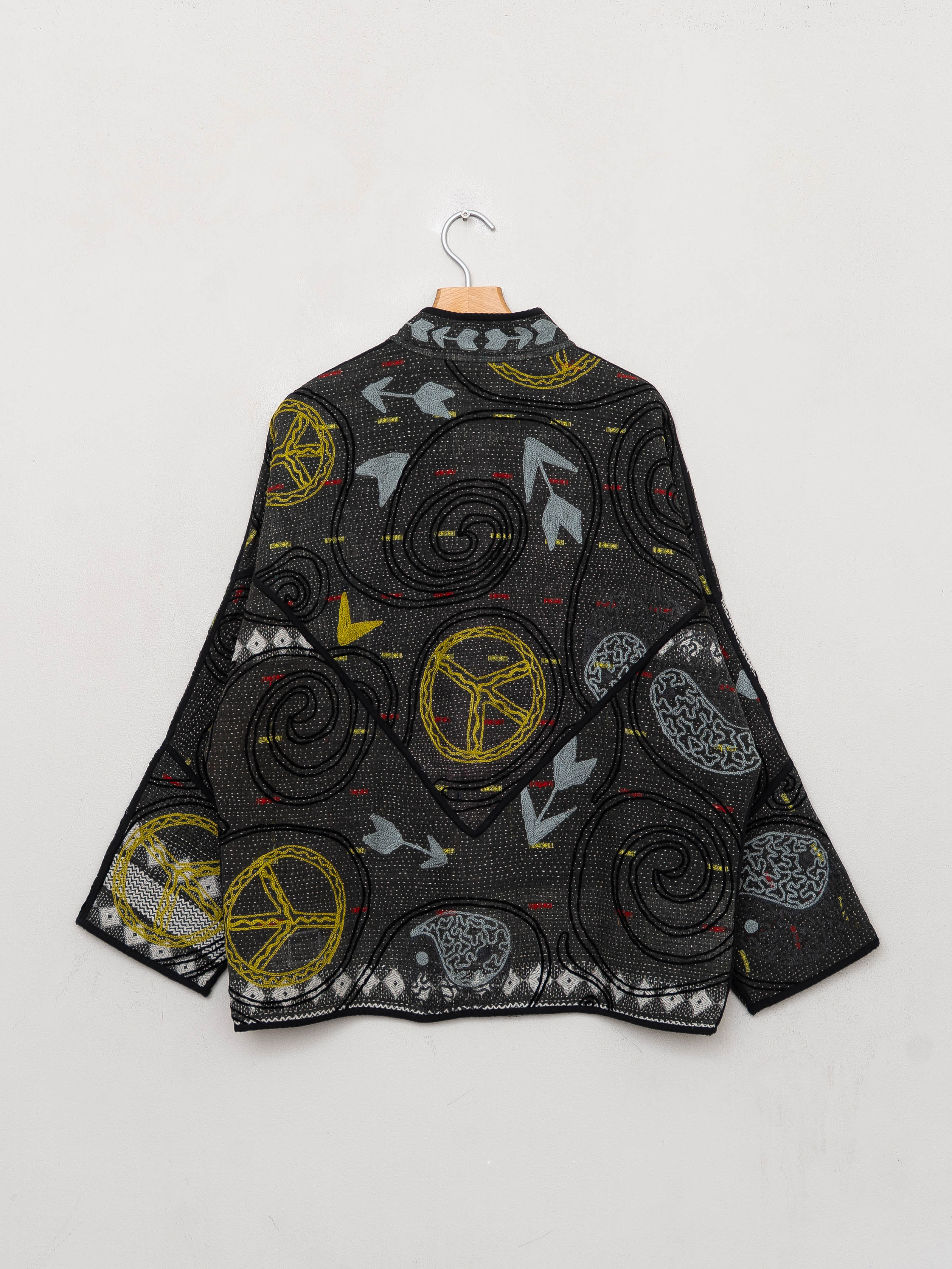 The Ladhiya Quilted Suzani Kantha Jacket