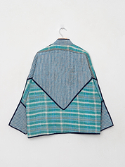 The Ladhiya Quilted Patchwork Kantha Jacket