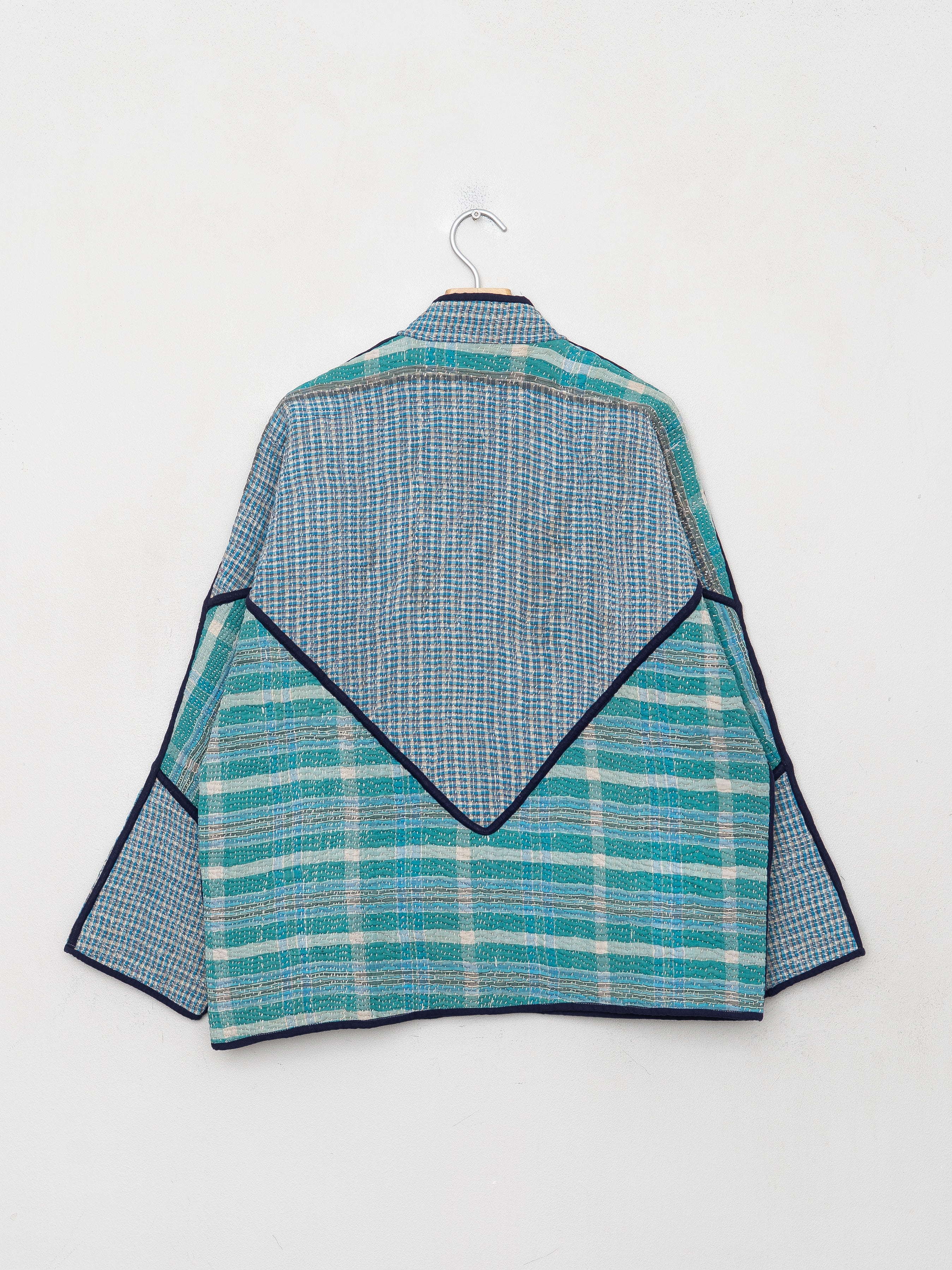 The Ladhiya Quilted Patchwork Kantha Jacket