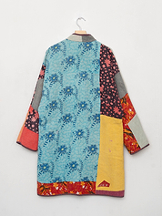 The Sai Quilted Patchwork Kantha Coat