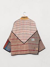 The Ladhiya Quilted Patchwork Kantha Jacket