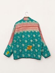 The Ladhiya Quilted Patchwork Kantha Jacket