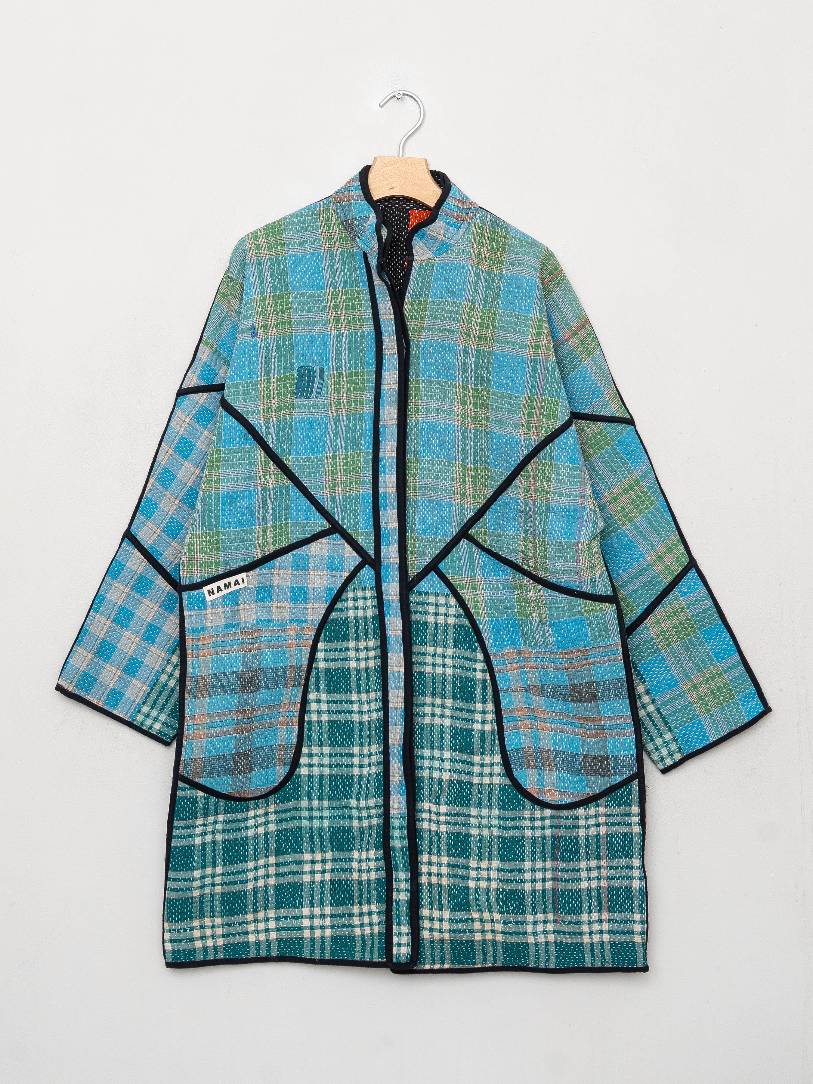The Sai Quilted Patchwork Kantha Coat