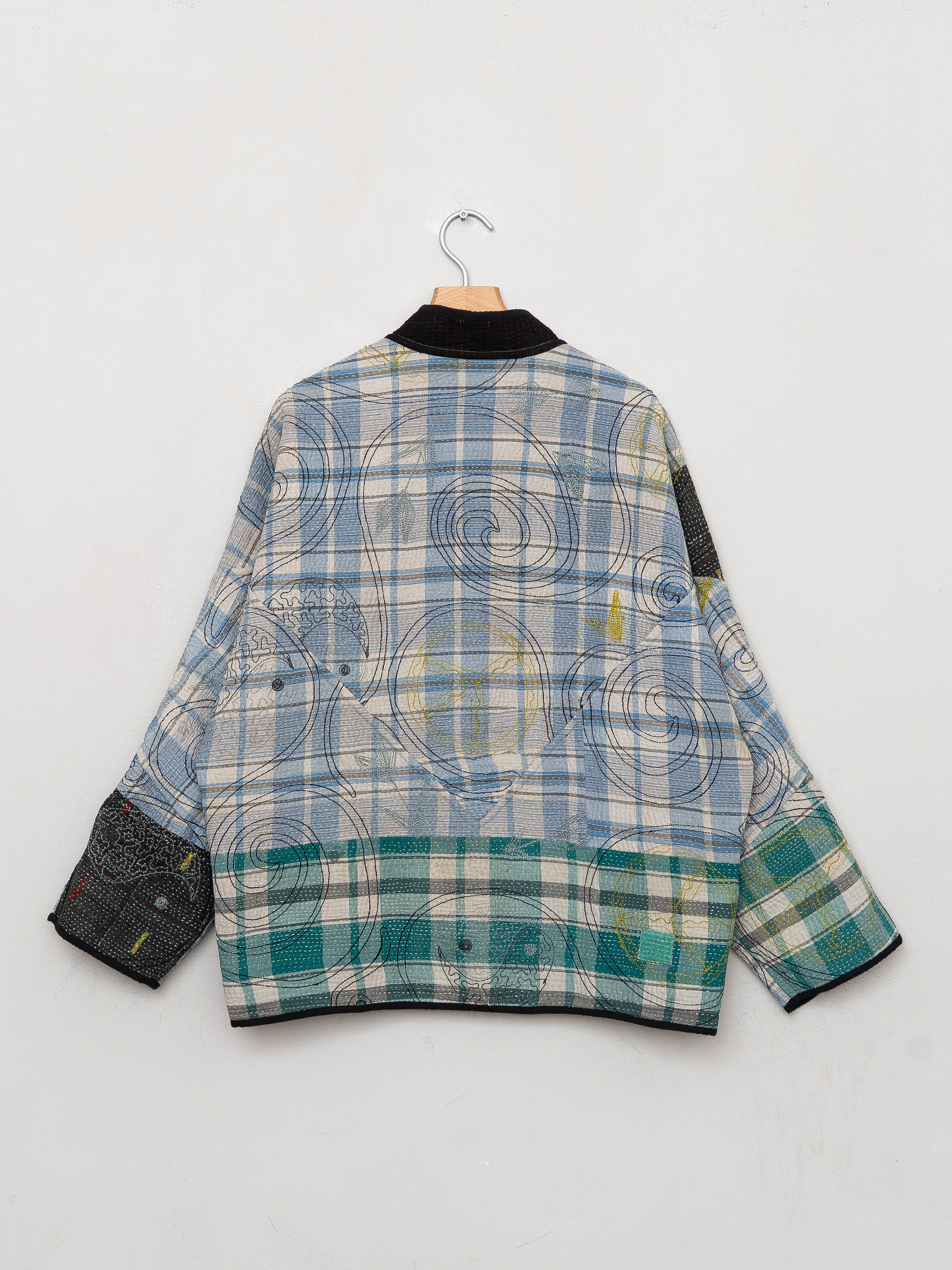 The Ladhiya Quilted Suzani Kantha Jacket