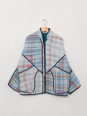 The Ladhiya Quilted Patchwork Kantha Jacket
