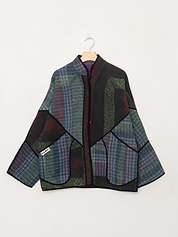 The Ladhiya Quilted Patchwork Kantha Jacket