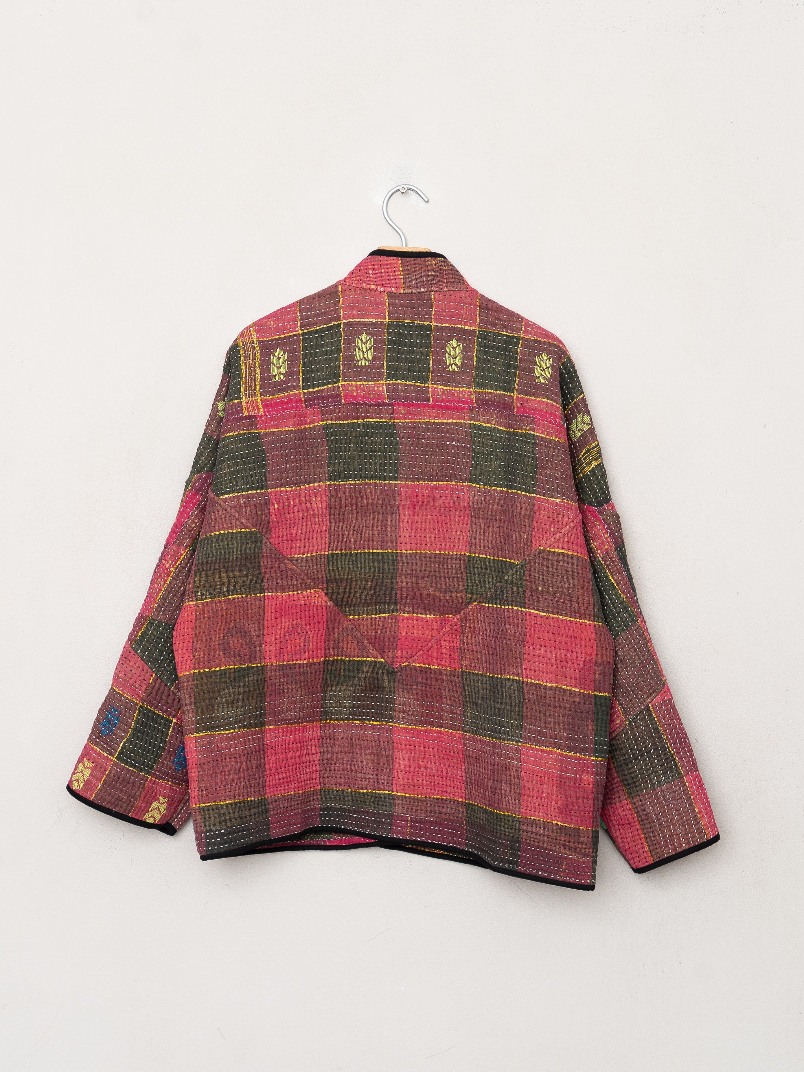 The Ladhiya Quilted Patchwork Kantha Jacket
