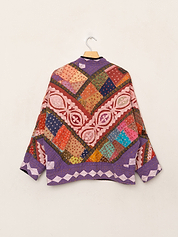 The Ladhiya Petite Quilted Patchwork Kantha Jacket