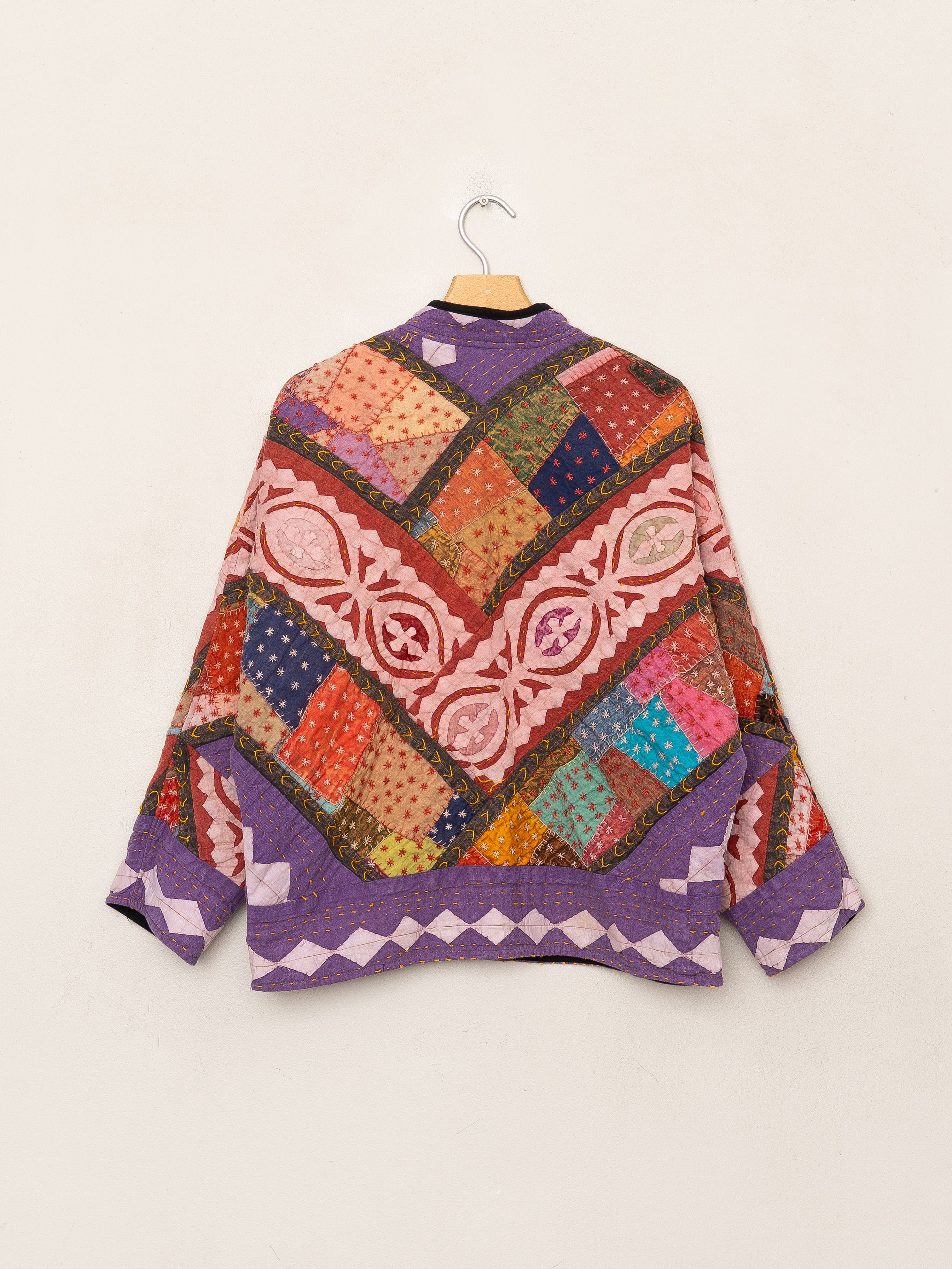 The Ladhiya Petite Quilted Patchwork Kantha Jacket
