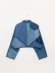 The Kaira Cropped Denim Jacket - Medium