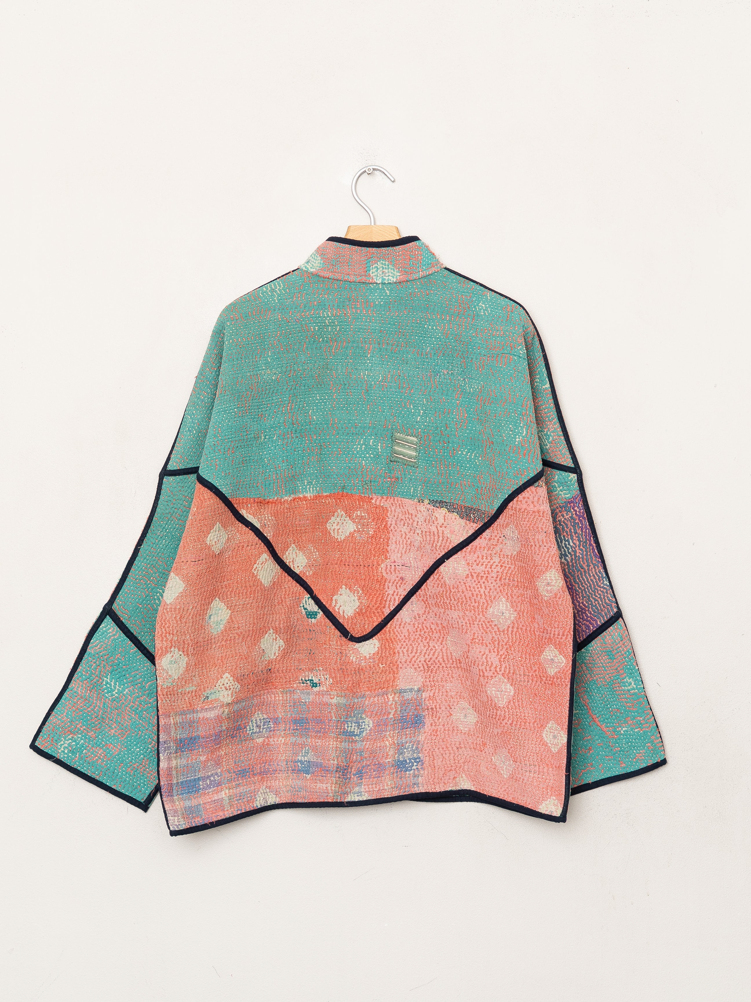 The Ladhiya Quilted Patchwork Kantha Jacket
