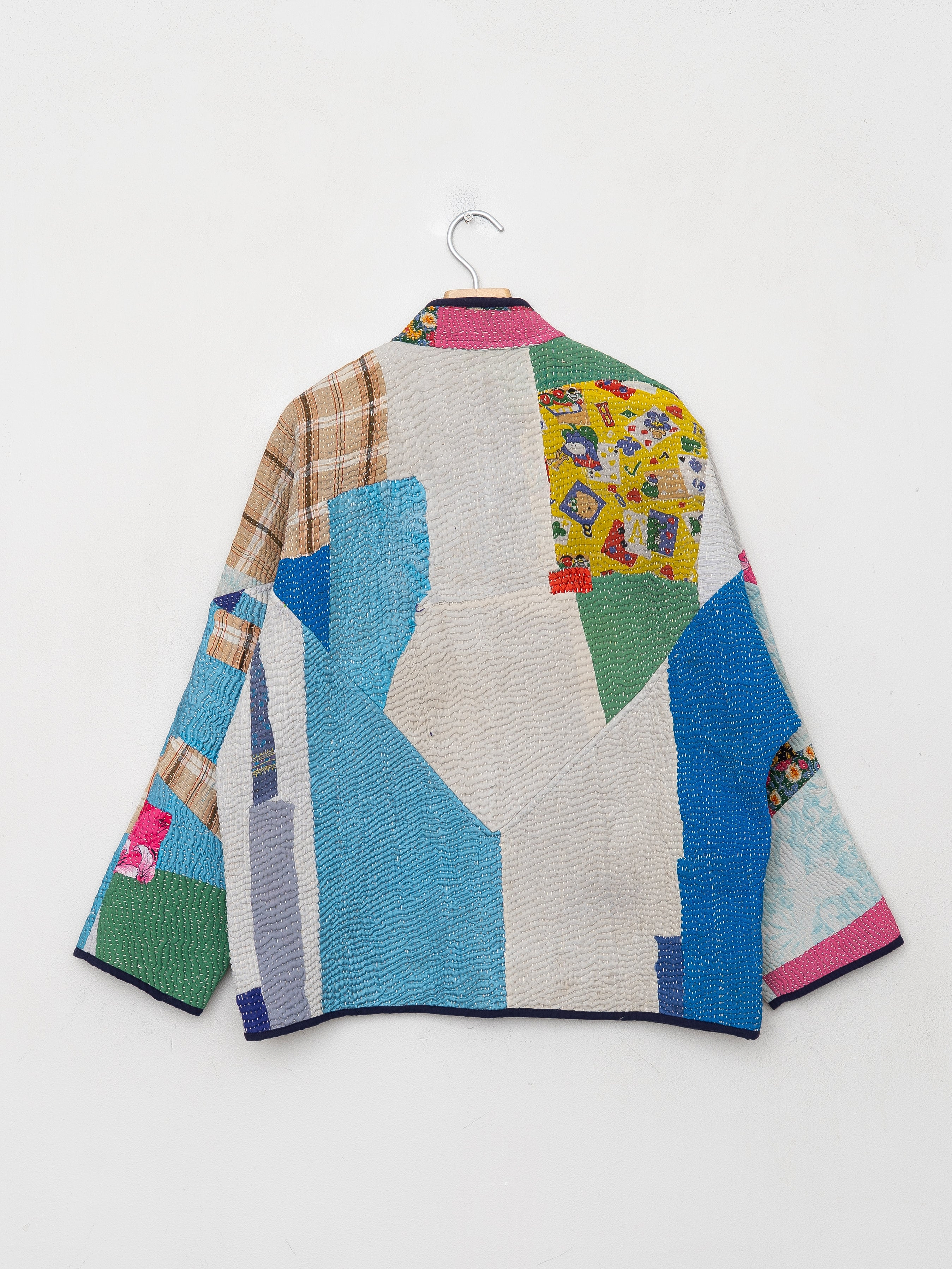 The Ladhiya Quilted Patchwork Kantha Jacket