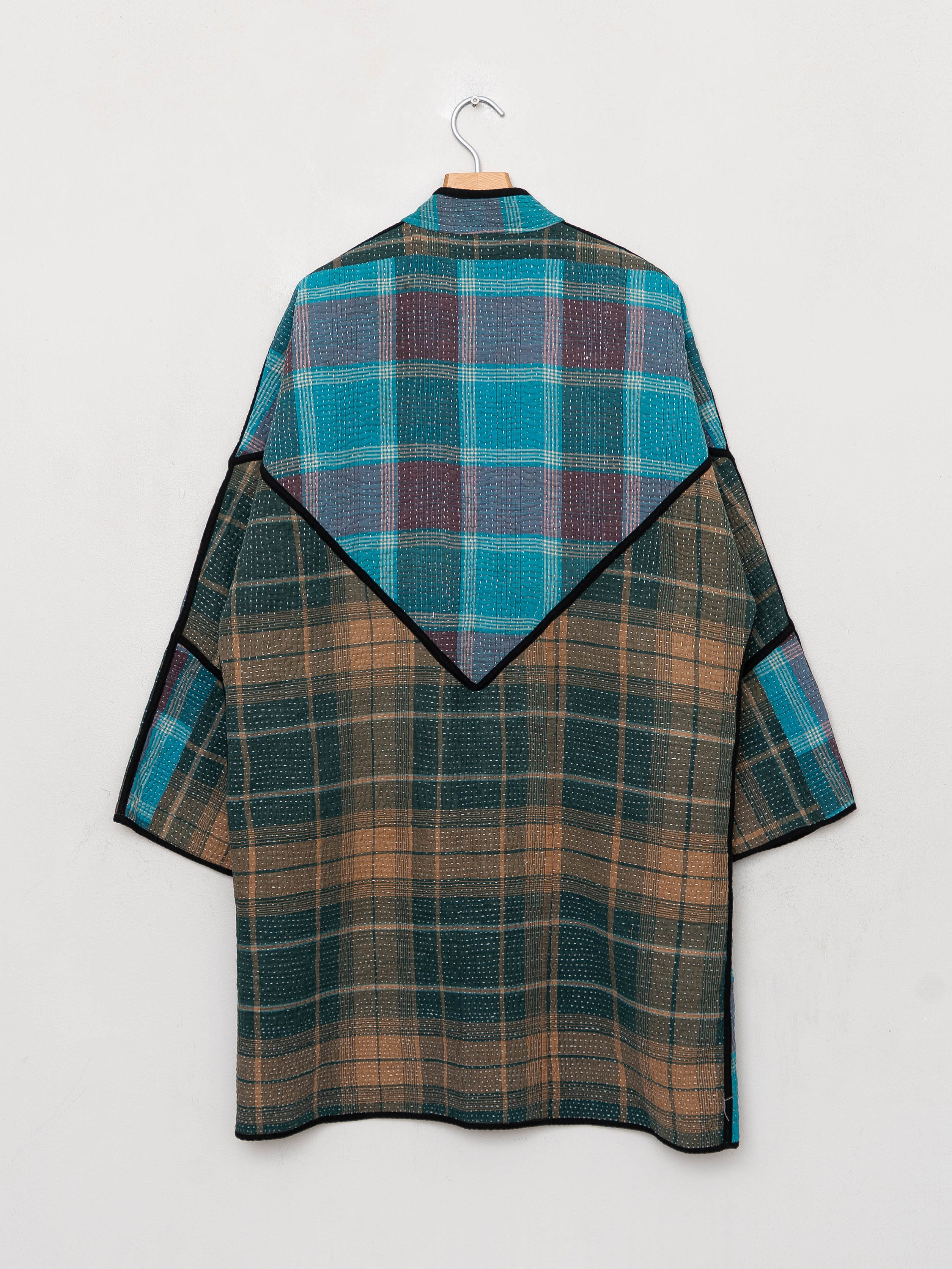 The Sai Quilted Patchwork Kantha Coat