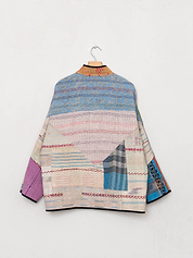 The Ladhiya Quilted Patchwork Kantha Jacket